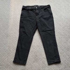 Old Navy Black Vintage Slim Petite High-Rise Jeans